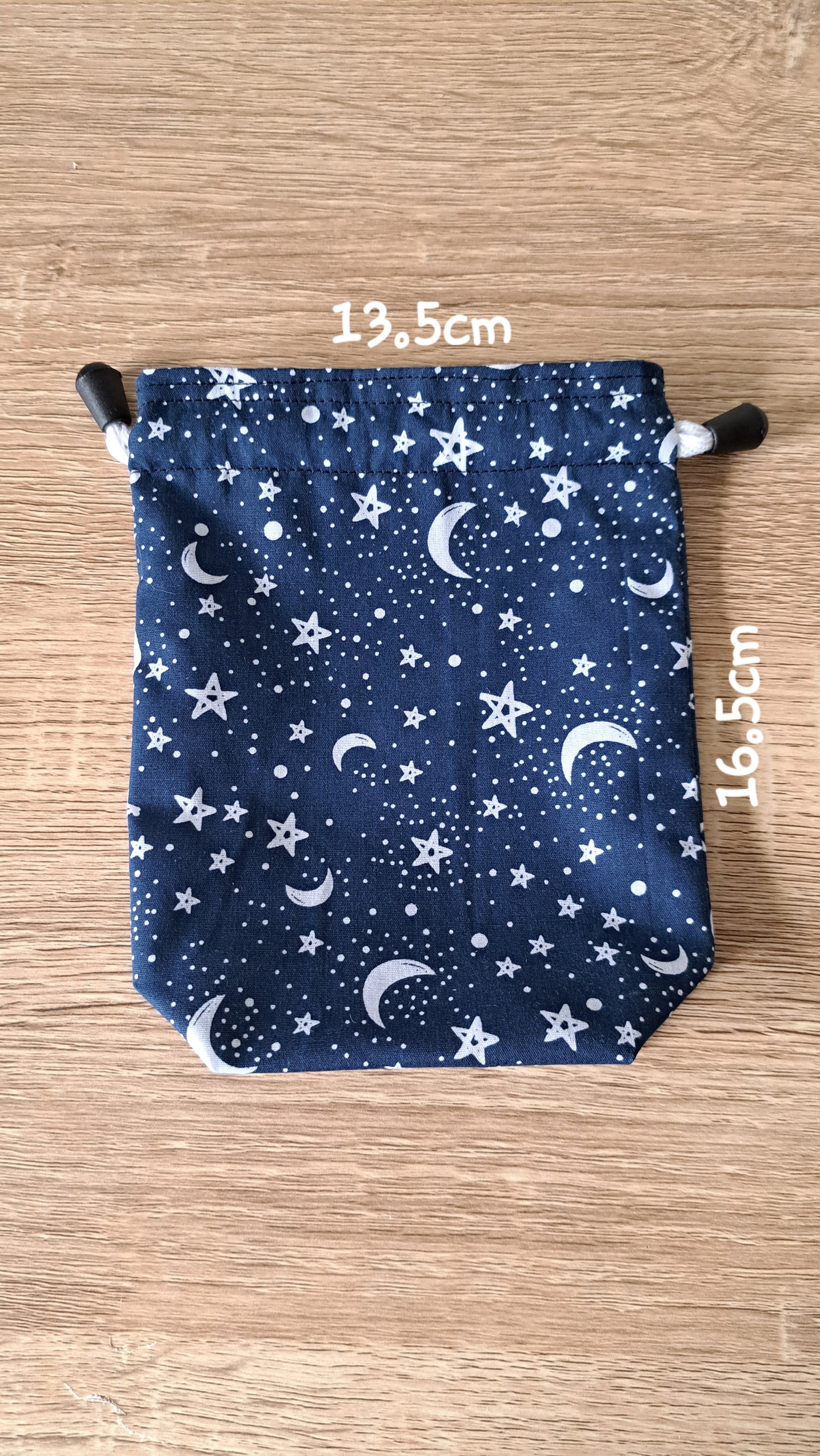 Moon and Stars Dice bag, Gaming Pouch, Crystal bag,
