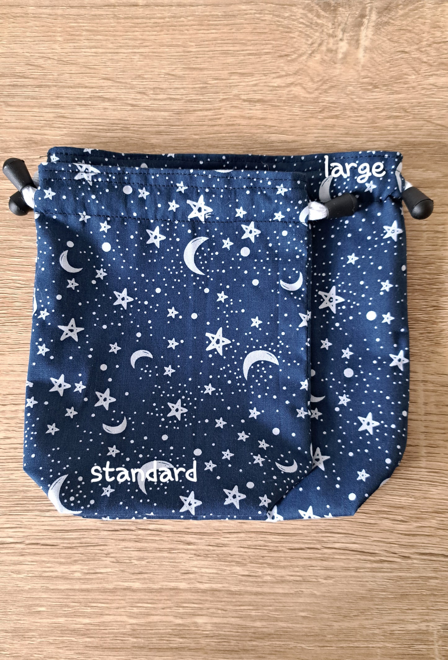 Moon and Stars Dice bag, Gaming Pouch, Crystal bag,