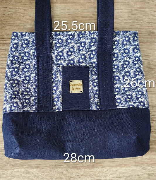 Blue Denim Shoulder Bag