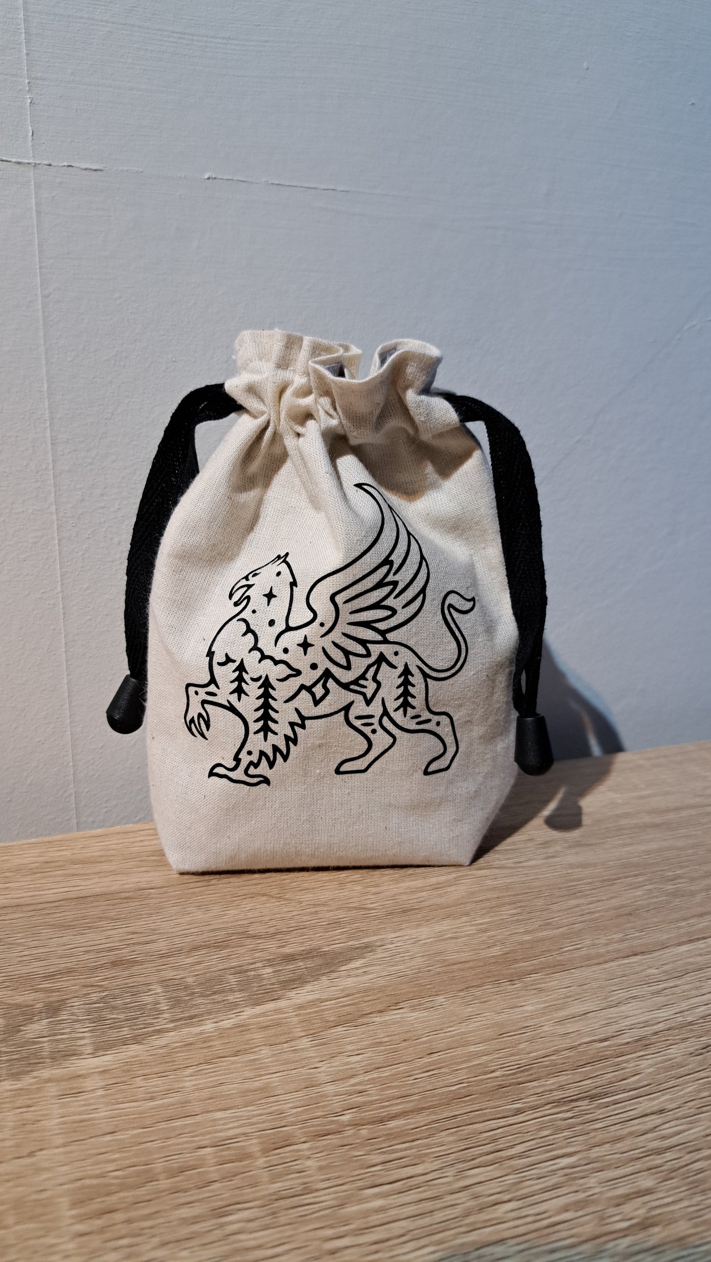 Griffin Dice Bag, drawstring dice pouch