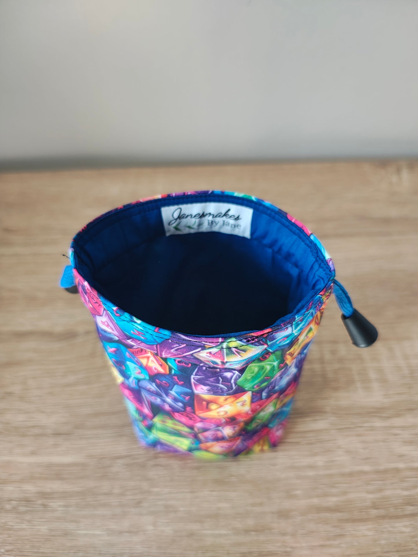 All Coloured Dice Fabric, Drawcord Dice Bag,Pouch.