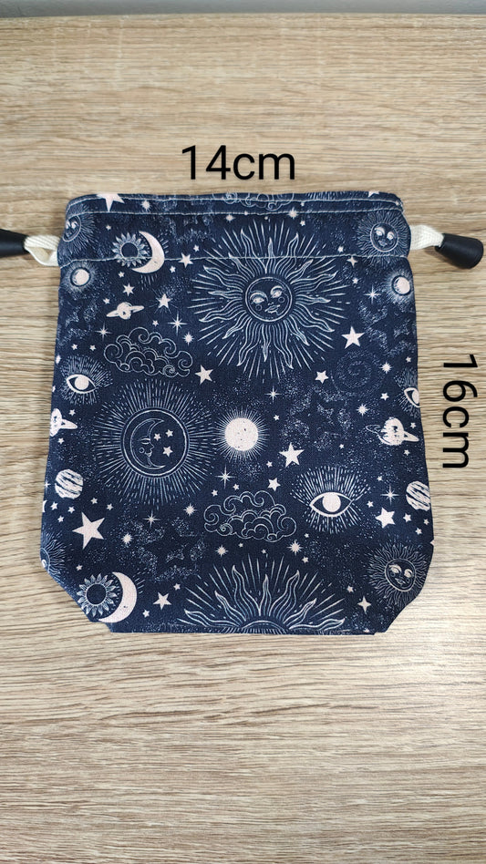 Zodiac Galaxy Dice Bag, Gaming, Crystal, Dice Pouch.