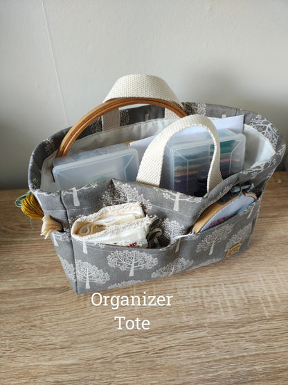 Organizer Tote Bag, 10 Pocket Project Bag.