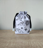 Clouds Sun Stars and Moon Dice bag, Gaming dice pouch.