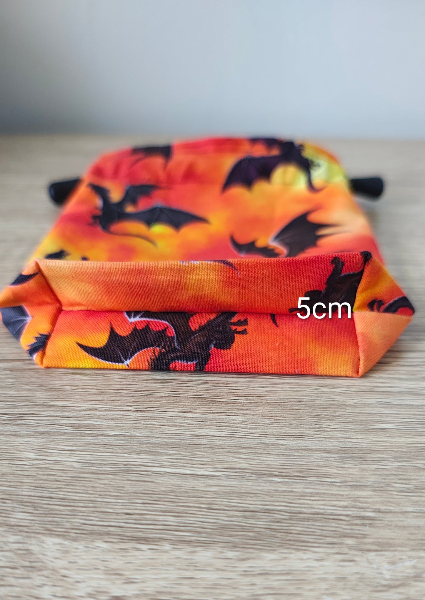 Fire Dragon Fury Dice Bag, drawstring pouch.