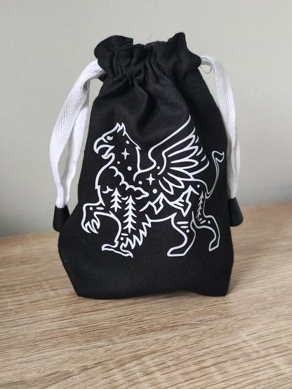 Griffin Dice Bag, drawstring dice pouch