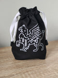 Griffin Dice Bag, drawstring dice pouch