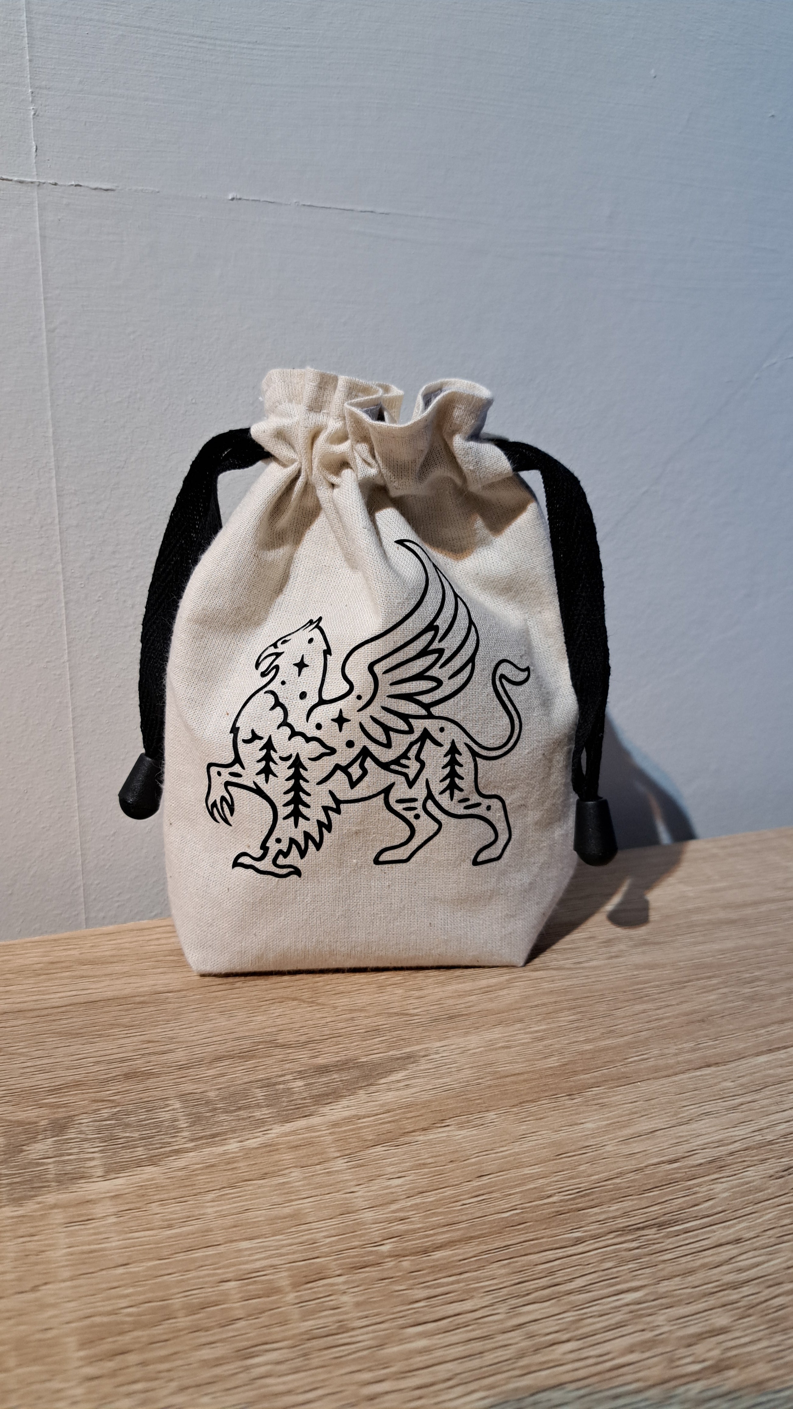 Griffin Dice Bag, drawstring dice pouch