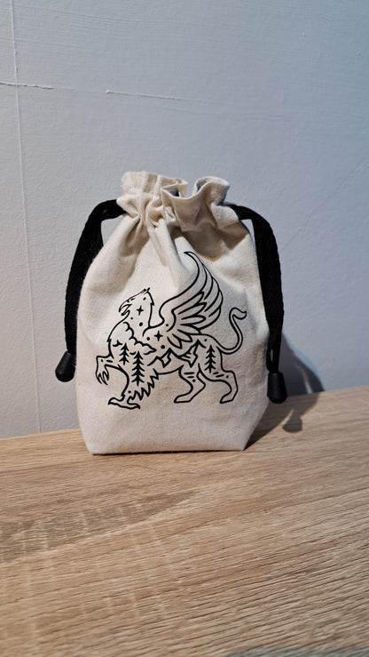 Griffin Dice Bag, drawstring dice pouch