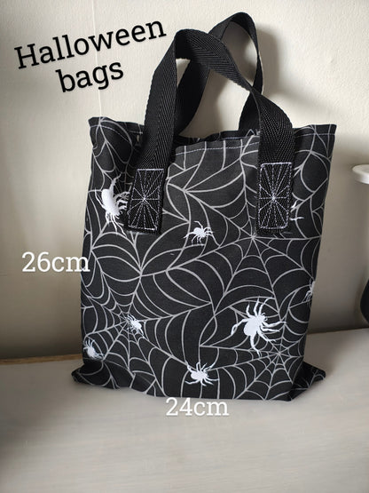 Halloween Trick or Treat Bag, Handmade, Spider Bag.