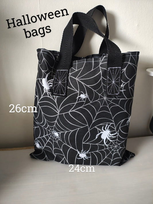 Halloween Trick or Treat Bag, Handmade, Spider Bag.