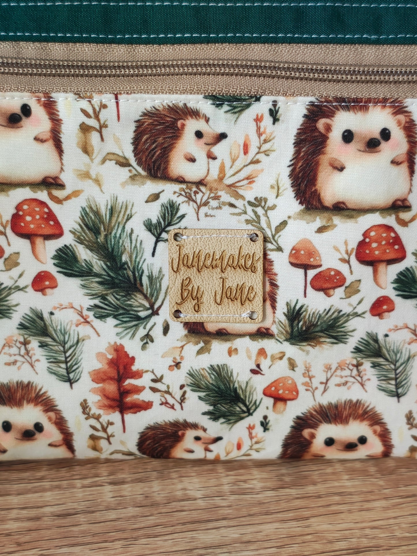 Hedgehog Purse, Zipped Storage tidy.