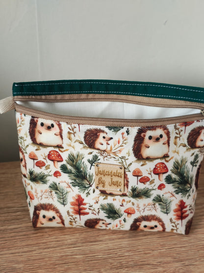 Hedgehog Purse, Zipped Storage tidy.