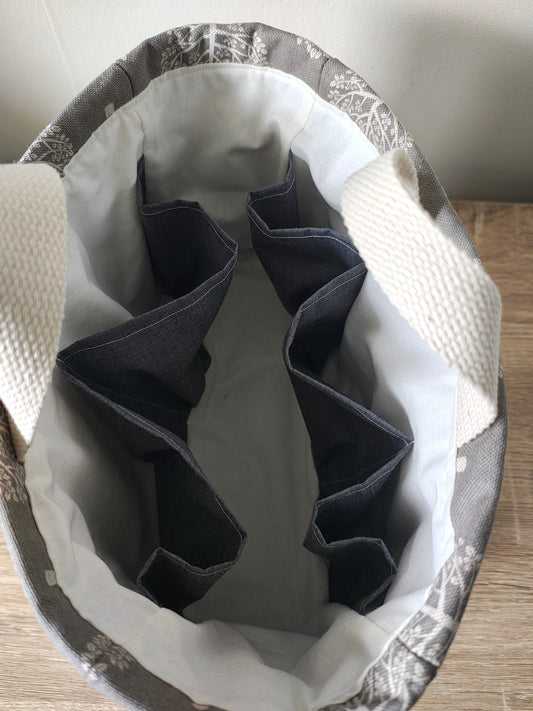 Organizer Tote Bag, 10 Pocket Project Bag.