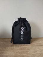 Sword Dice Bag, Gaming bag, Dice pouch drawstring.