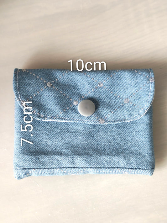 Upcycle Denim small Wallet, Purse