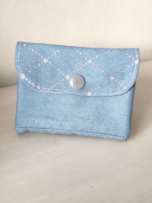 Upcycle Denim small Wallet, Purse
