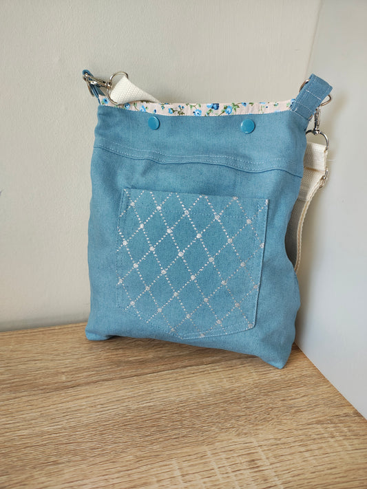 Upcycled Denim Shoulder Bag