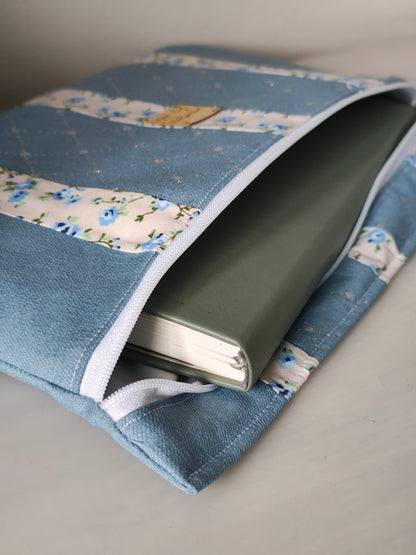 Upcycle Denim Zipped Tablet/Journal Cover