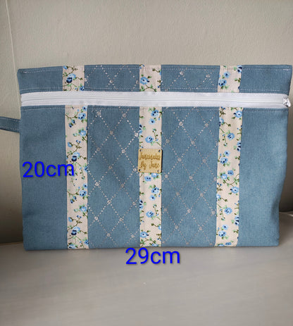 Upcycle Denim Zipped Tablet/Journal Cover