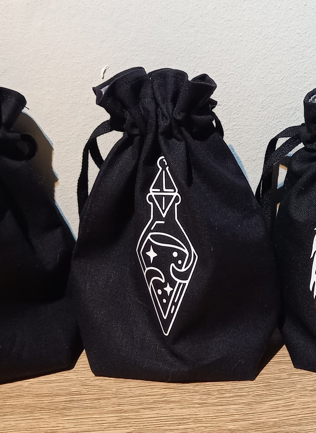 Vial Dice Bag, Drawstring Dice Pouch.