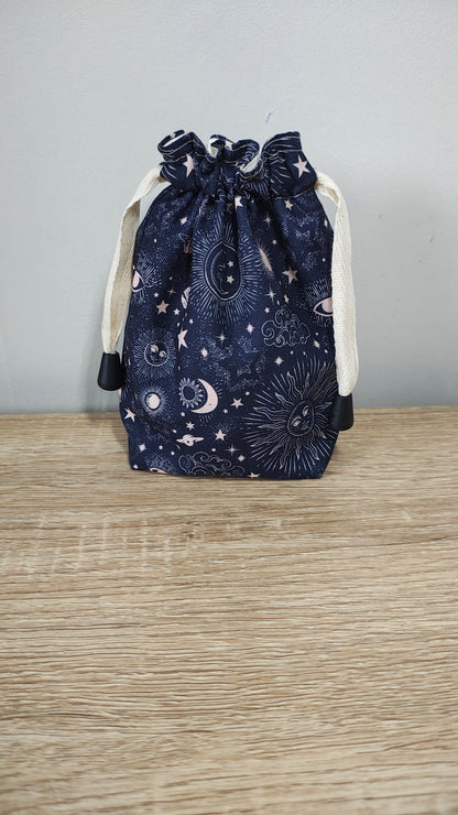 Zodiac Galaxy Dice Bag, Gaming, Crystal, Dice Pouch.