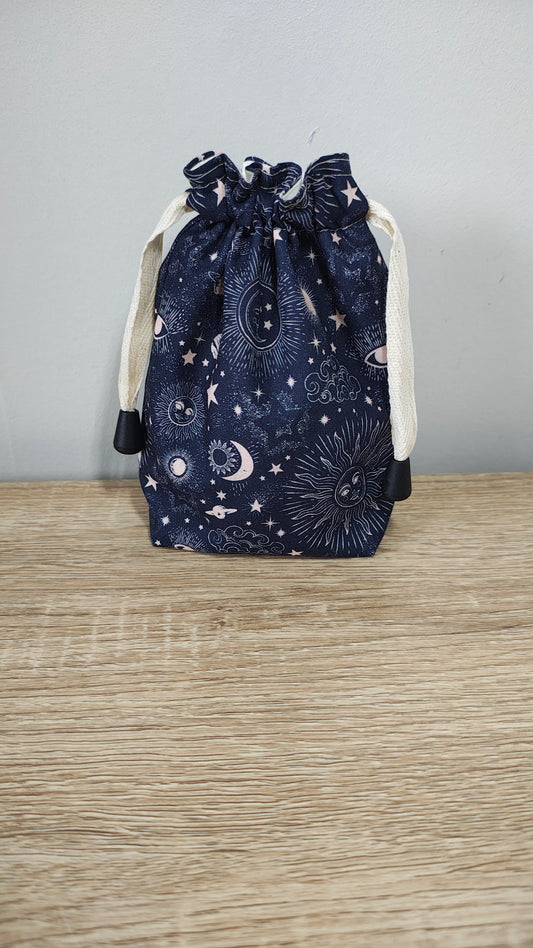 Zodiac Galaxy Dice Bag, Gaming, Crystal, Dice Pouch.