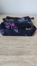 Obsidian Dragon Fury Dice Bag, drawstring pouch.