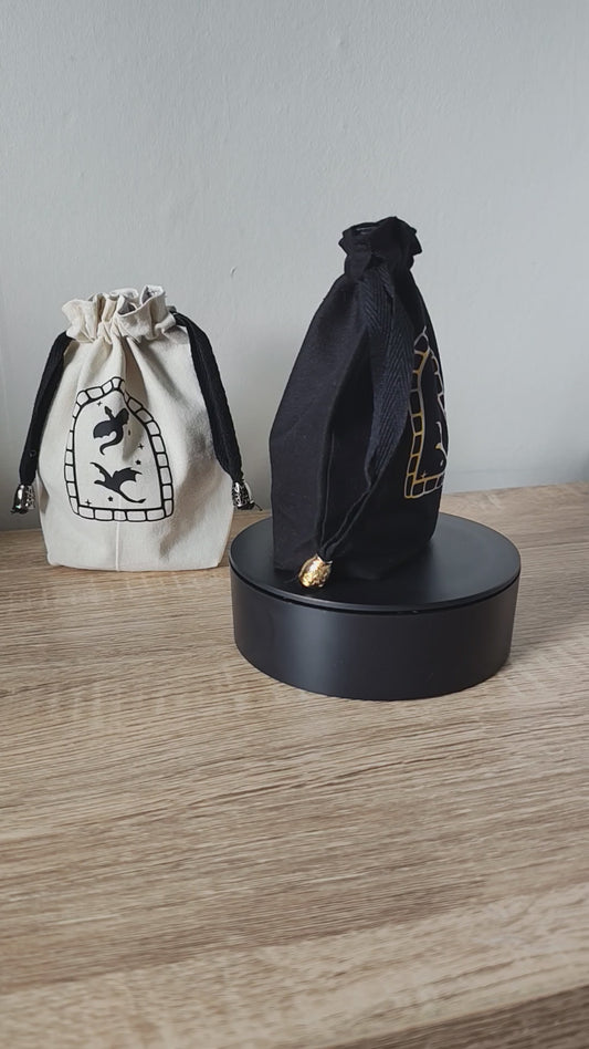 Flying Dragons dice bag, drawstring pouch