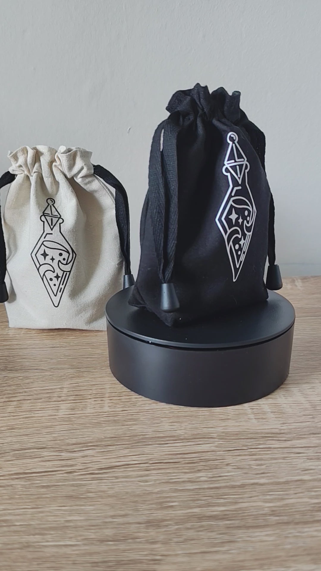 Vial Dice Bag, Drawstring Dice Pouch.
