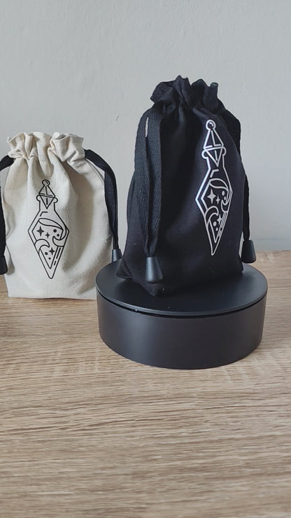 Vial Dice Bag, Drawstring Dice Pouch.